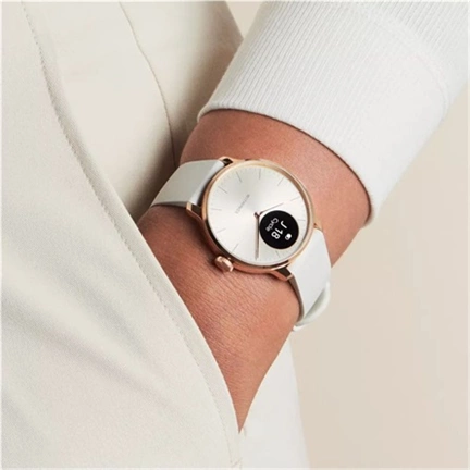 Withings Scanwatch Light / 37mm (Activity, Sleep Tracker / Stainless steel, fkm wristband, sapphire glass) - Sand Withings Scanwatch Light / 37mm (Activity, Sleep Tracker / Stainless steel, fkm wristband, sapphire glass) - Sand