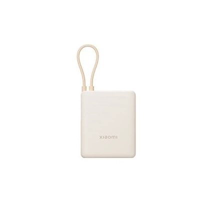 Xiaomi 33W Power Bank 10000mAh, integrált kábel, világosbarna