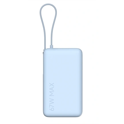 Xiaomi 67W Power Bank 10000mAh, integrált kábel, jeges kék