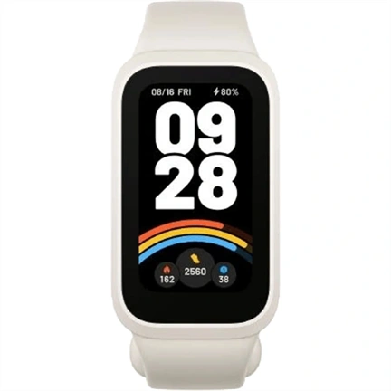 Xiaomi Smart Band 9 Active okosóra - 1,47" TFT kijelző, egész napos fitnesz- és alváskövetés, bézsfehér