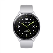 Xiaomi Watch 2 Sliver Case With Gray TPU Strap