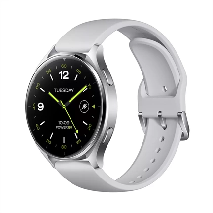 Xiaomi Watch 2 Sliver Case With Gray TPU Strap