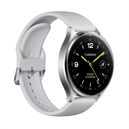 Xiaomi Watch 2 Sliver Case With Gray TPU Strap