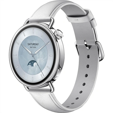 Xiaomi Watch S4 41mm okosóra - fehér, bőrszíj