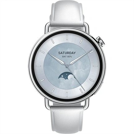 Xiaomi Watch S4 41mm okosóra - fehér, bőrszíj