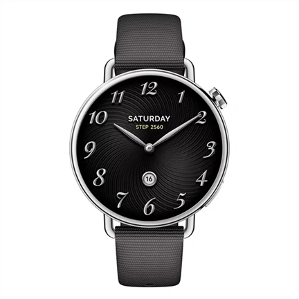 Xiaomi Watch S4 41mm okosóra - fekete, fluorgumi szíj
