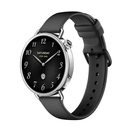 Xiaomi Watch S4 41mm okosóra - fekete, fluorgumi szíj