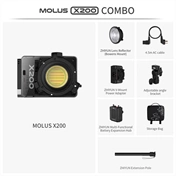 ZHIYUN MOLUS LED X200 BI-COLOR COB LIGHT COMBO