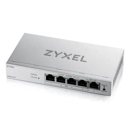 Zyxel GS1200-5HPV3 5-Port Gigabit PoE+ web/smart managed switch