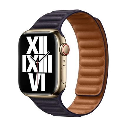 APPLE 41mm bőrpánt - S/M - tinta