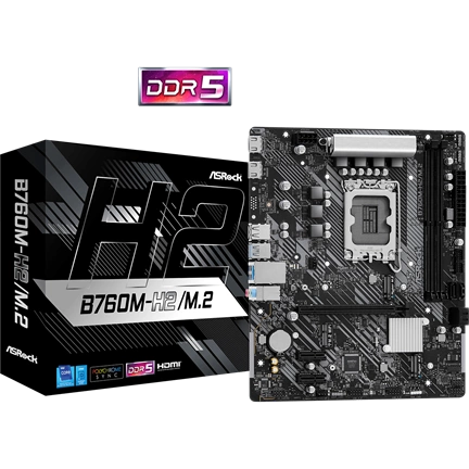 ASROCK Alaplap S1700 B760M-H2/M.2 INTEL B760, mATX