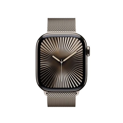 Apple 42 mm-es natúr titán milánói szíj