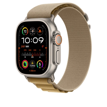 Apple 49 mm-es drapp Alpesi pánt – S – natúr titán