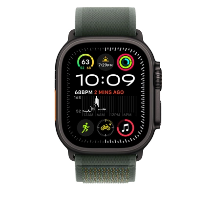 Apple 49 mm-es zöld Terep pánt – M/L – fekete titán