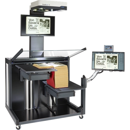 Bookeye 5 Professional, Color, A1+, 600dpi, autom. book cradle 35 cm, autom. glass plate, 27" 4K TFT