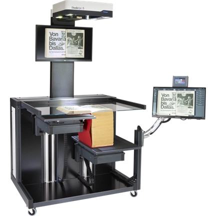Bookeye 5 Professional, Color, A1+, 600dpi, autom. book cradle 35 cm, autom. glass plate, 27" 4K TFT