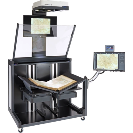 Bookeye 5 Professional, Color, A1+, 600dpi, autom. book cradle 35 cm, autom. glass plate, 27" 4K TFT