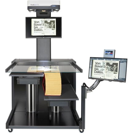 Bookeye 5 Professional, Color, A1+, 600dpi, autom. book cradle 35 cm, autom. glass plate, 27" 4K TFT
