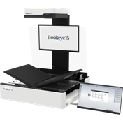 Bookeye 5 V1A, A1+ könyvszkenner, motorized glasplate, 600dpi, book cradle 20cm, 27" + 21" monitor, SP12M
