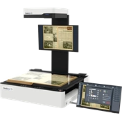 Bookeye 5 V1A, A1+ könyvszkenner, motorized glasplate, 600dpi, book cradle 20cm, 27" + 21" monitor, SP12M