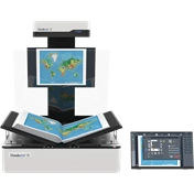Bookeye 5 V1A, A1+ könyvszkenner, motorized glasplate, 600dpi, book cradle 20cm, 27" + 21" monitor, SP12M