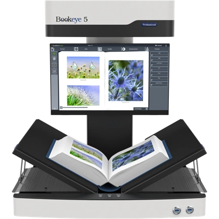 Bookeye 5 V2 Kiosk, A2+, 400dpi, V-Book Cradle, 21" Touch, Full Coverage Warranty