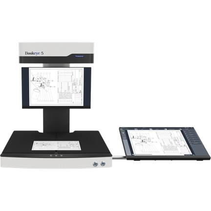 Bookeye 5 V2 Kiosk, A2+, 400dpi, V-Book Cradle, 21" Touch, Full Coverage Warranty
