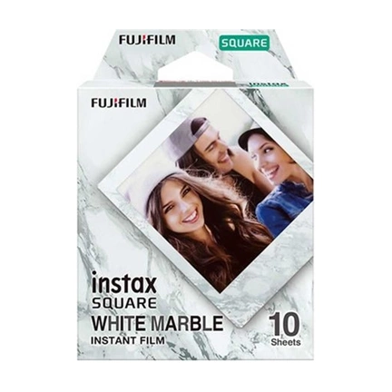 FUJIFILM Instax SQUARE Film Whitemarble  (10lap)