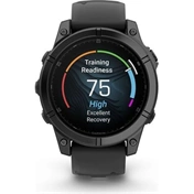 Garmin 010-03025-01 fenix E AMOLED (47mm) szilikon pántos fekete okosóra
