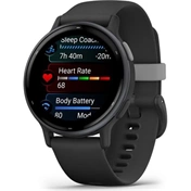 Garmin vívoactive 5 fitness okosóra - szürke alumíniumkeret, fekete tok és szilikonszíj