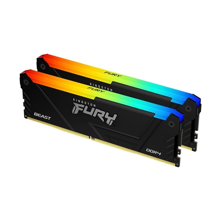 KINGSTON FURY  Beast RGB Memória DDR4 32GB 3600MT/s CL18 DIMM (Kit of 2)