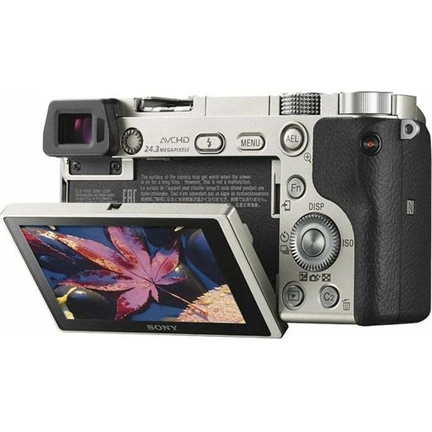 Sony Alpha 6100 digitális fényképezőgép váz (ezüst, USB-C) + 16-50mm objektív KIT