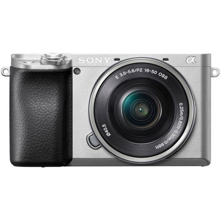 Sony Alpha 6100 digitális fényképezőgép váz (ezüst, USB-C) + 16-50mm objektív KIT